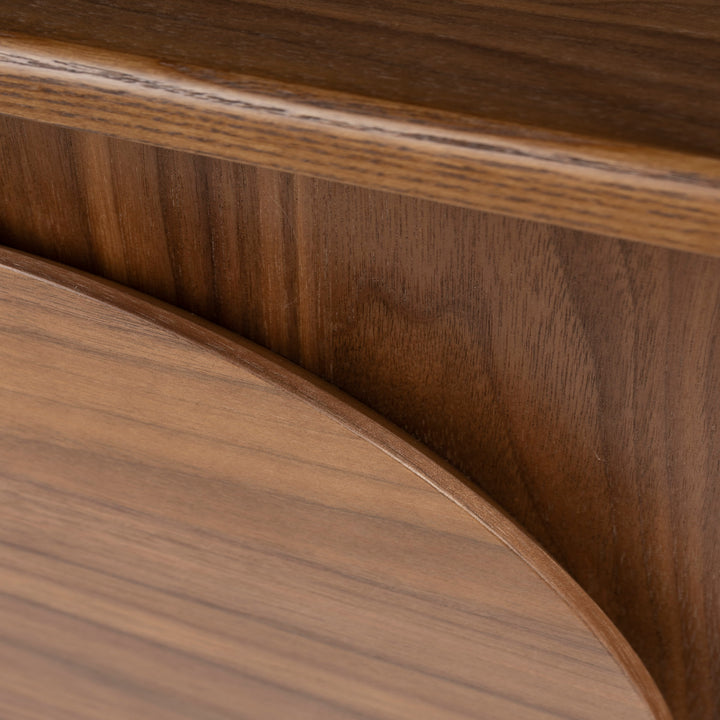 Groove Side Table / Bedside Table - Walnut Zuiver 3