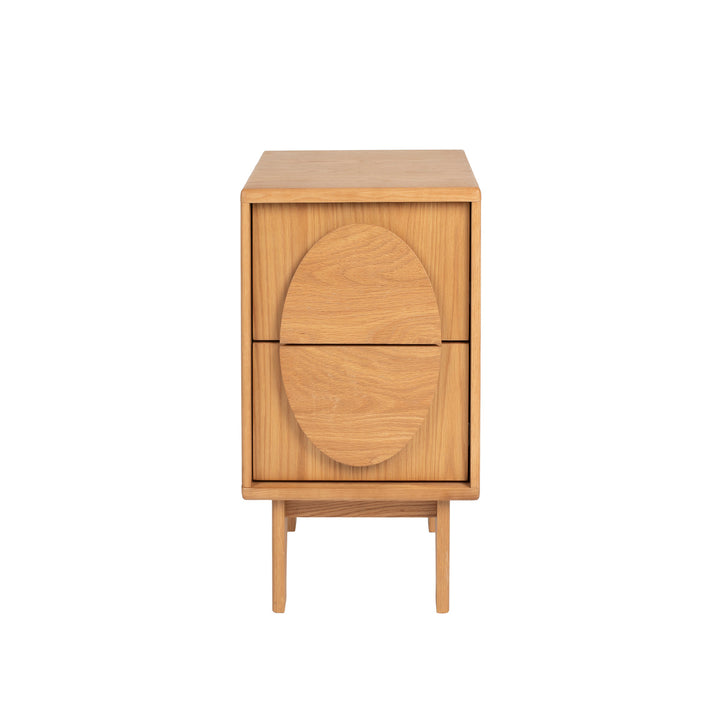 Groove Side Table / Bedside Table - Natural Oak Zuiver 1