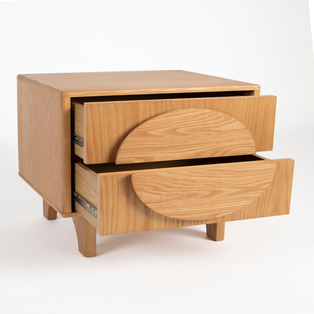 Groove Side Table / Bedside Table - Natural Oak Zuiver 3
