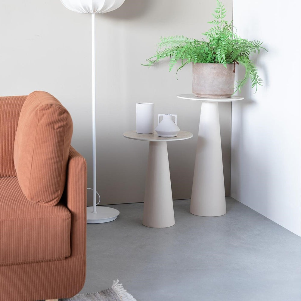 Joya Low Round Side Table - Beige Zuiver 2
