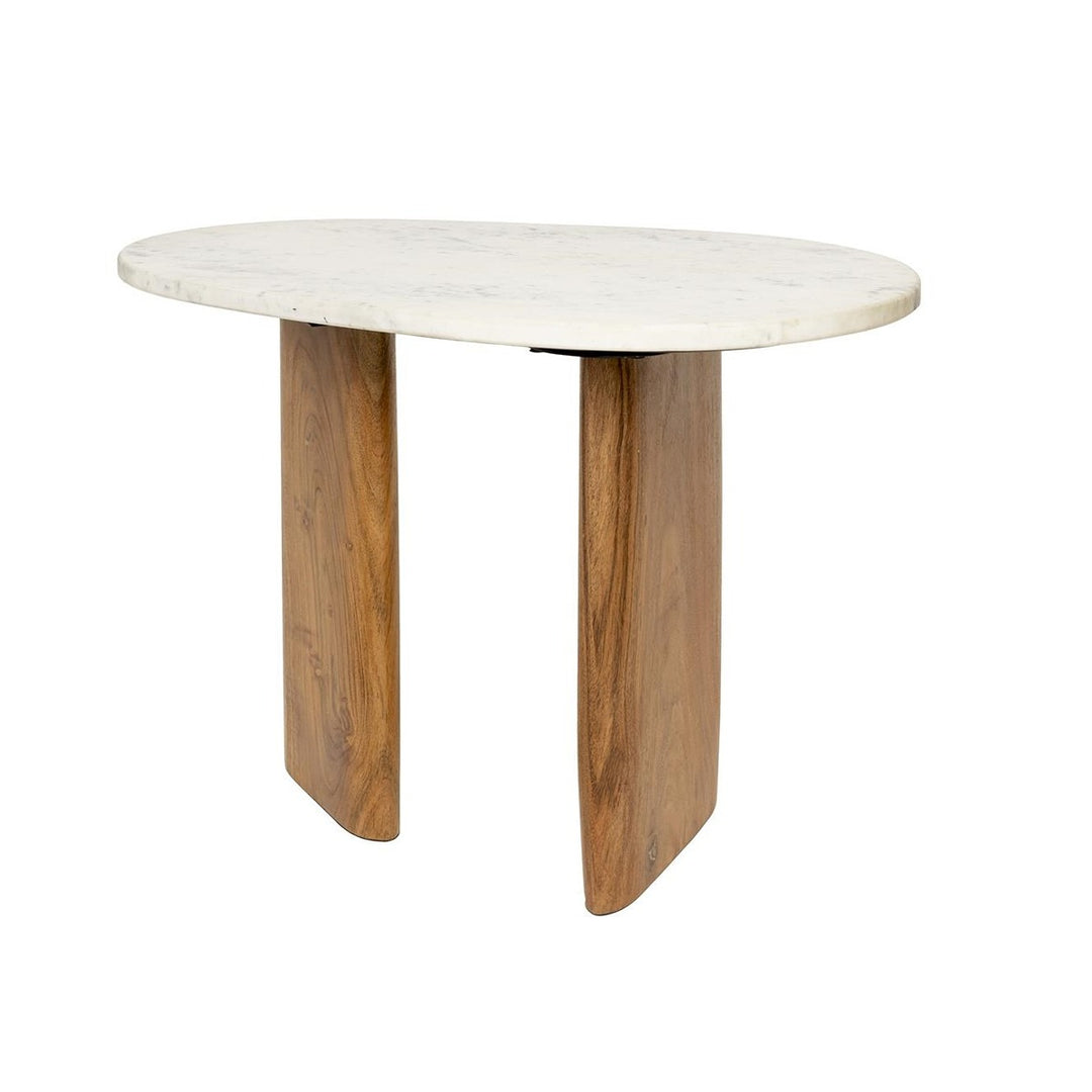 Tanda Side Table - Marble & Acacia Zuiver 1