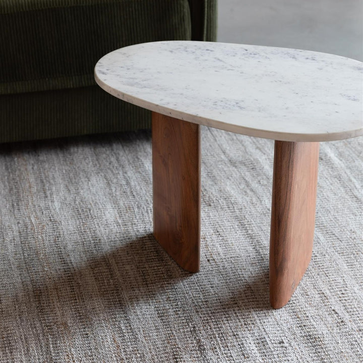 Tanda Side Table - Marble & Acacia Zuiver 7