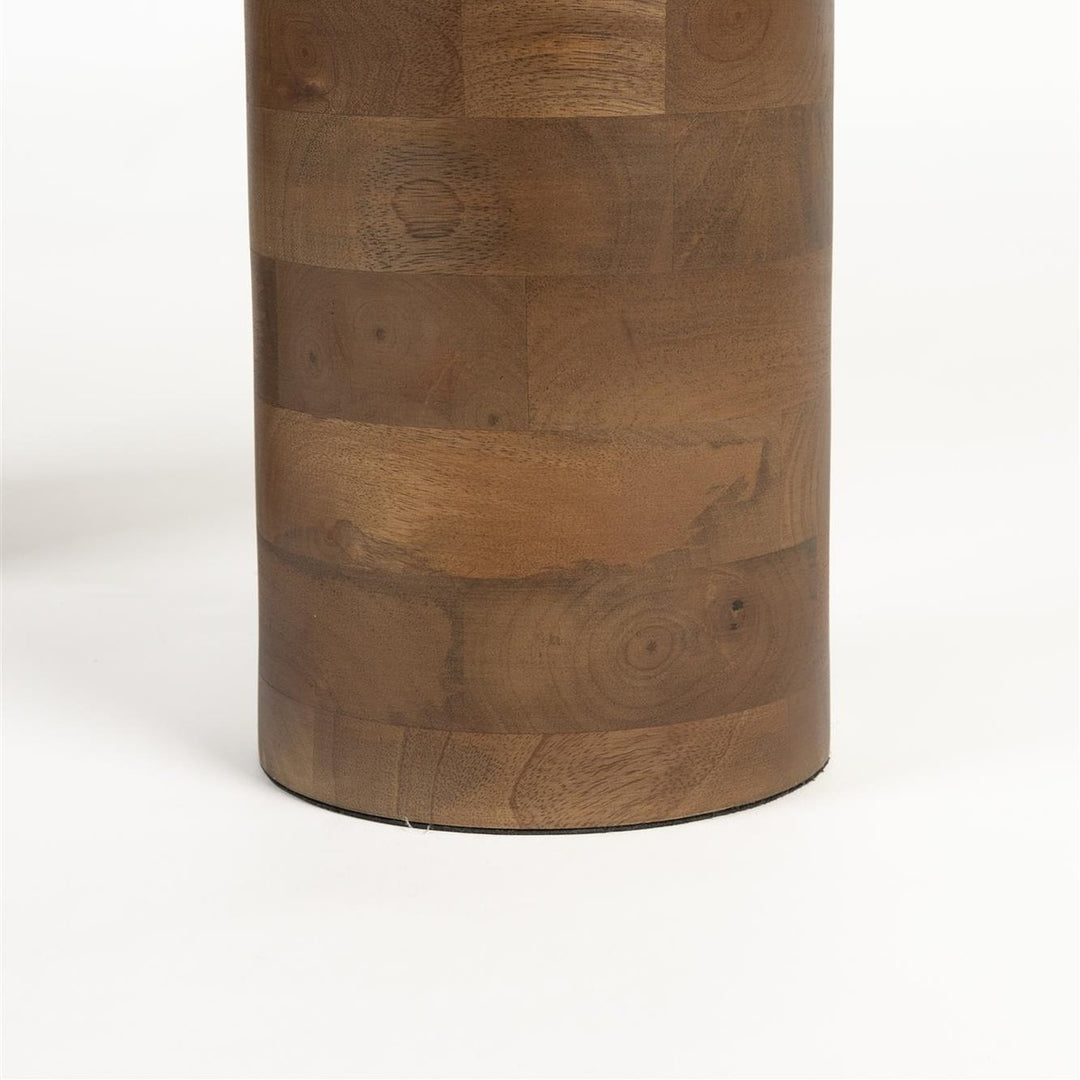 Kouk Oval Coffee Table - Marble & Mango Wood Zuiver 6