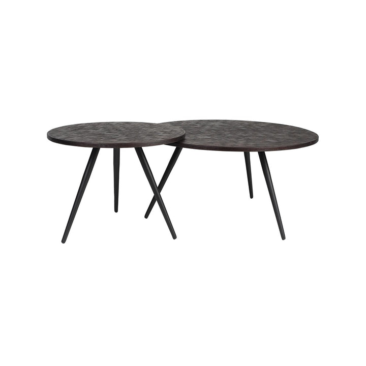 Webster Set of 2 Coffee & Side Table - Chocolate Zuiver 1