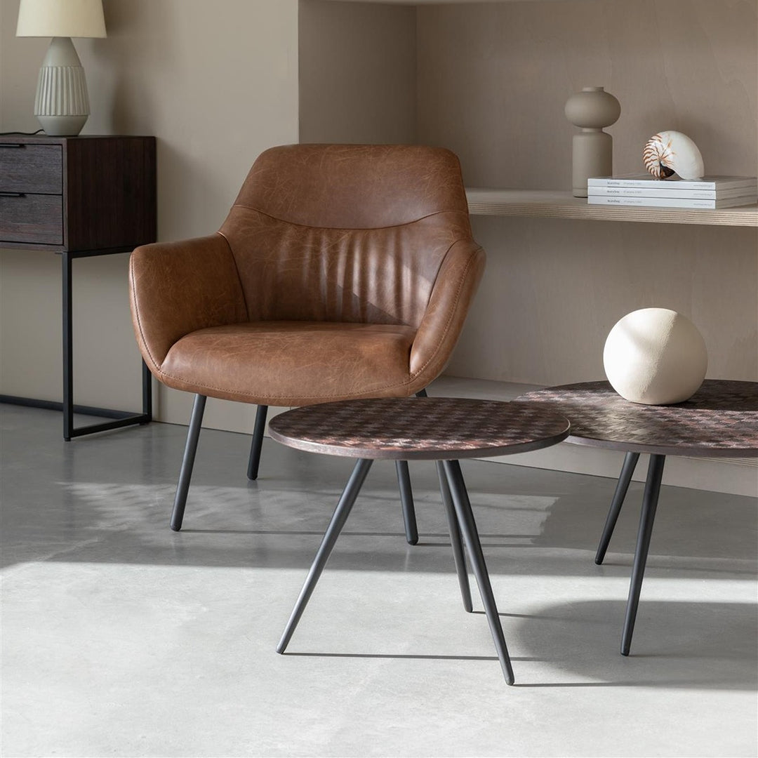 Webster Set of 2 Coffee & Side Table - Chocolate Zuiver 3