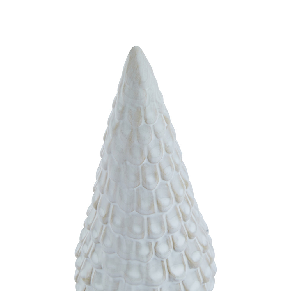 Hill Interiors Snowy Ceramic Spruce Tree Ornament