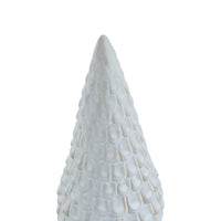 Hill Interiors Snowy Ceramic Spruce Tree Ornament