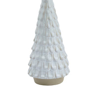 Hill Interiors Snowy Ceramic Spruce Tree Ornament