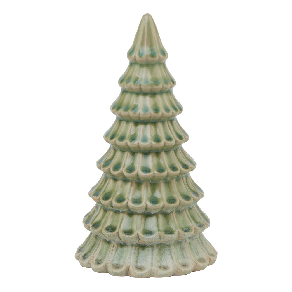 Hill Interiors Light Green Ceramic Fir Tree Ornament