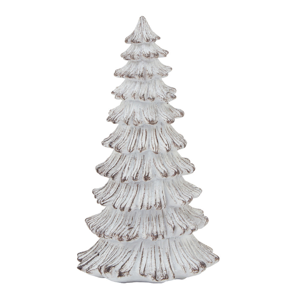 Hill Interiors Snowy Fir Tree Sculpture - Small