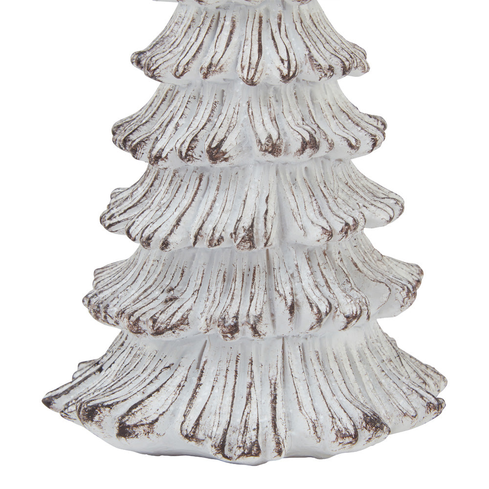 Hill Interiors Snowy Fir Tree Sculpture - Small