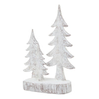 Hill Interiors Three Snowy Pine Tree Sculpture - Small