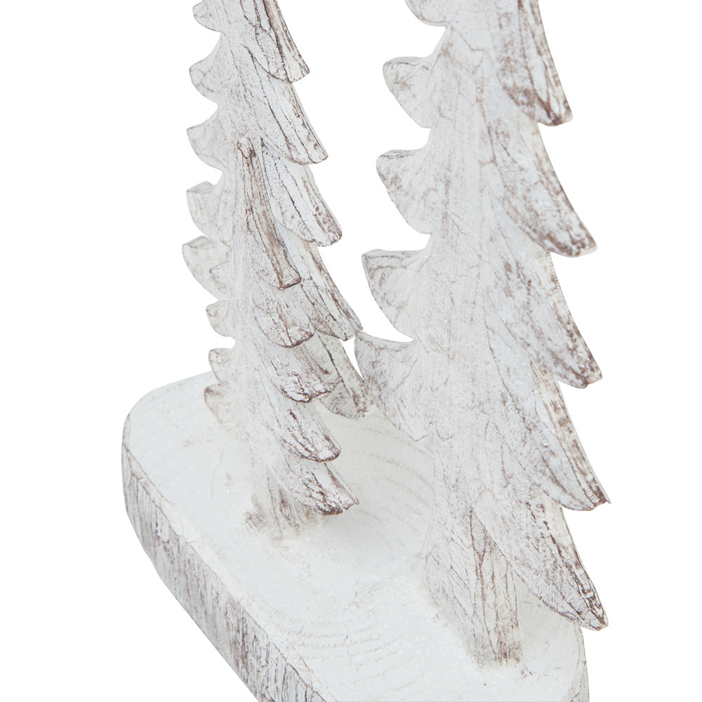 Hill Interiors Three Snowy Pine Tree Sculpture - Small