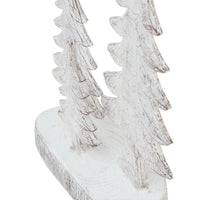 Hill Interiors Three Snowy Pine Tree Sculpture - Small