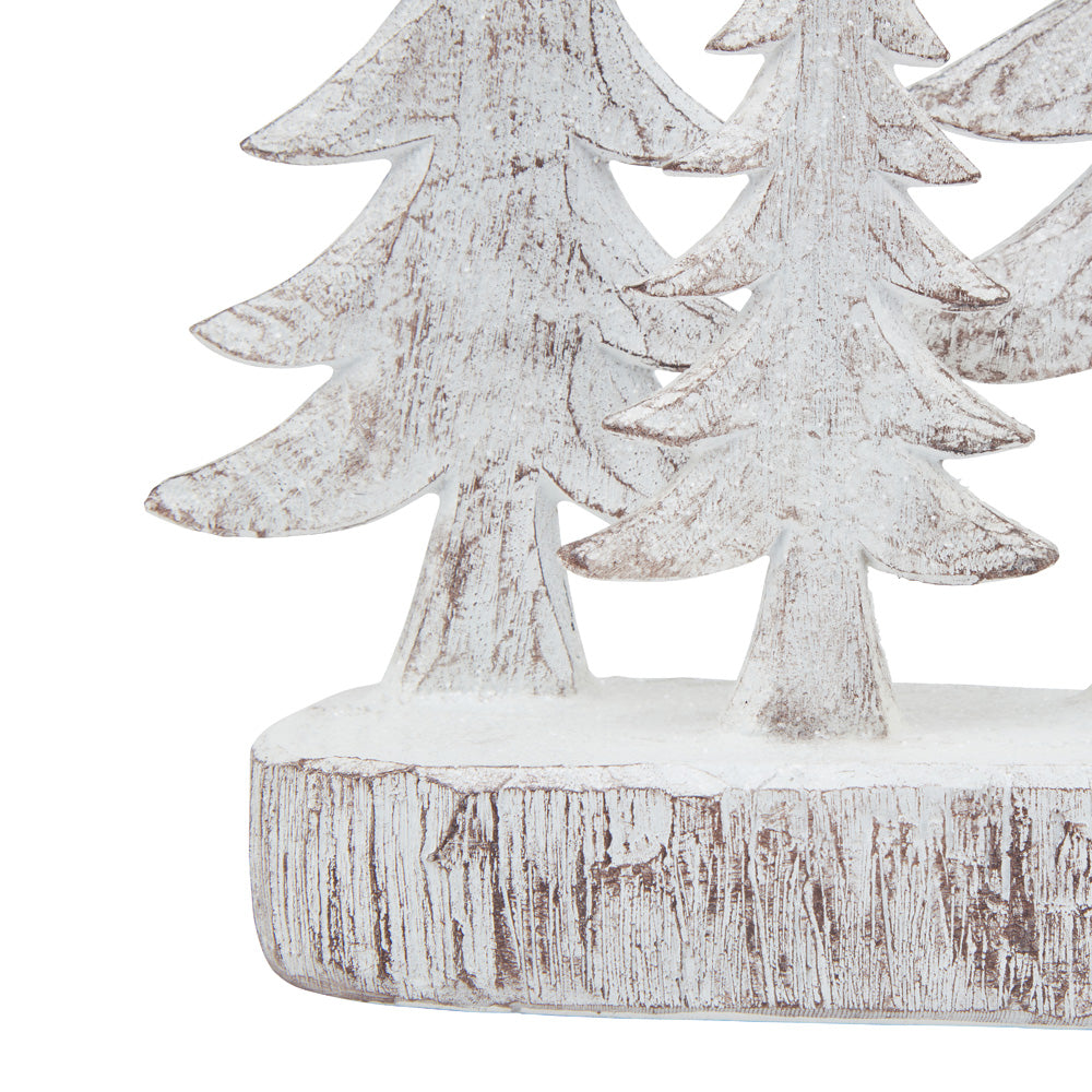 Hill Interiors Three Snowy Pine Tree Sculpture - Small