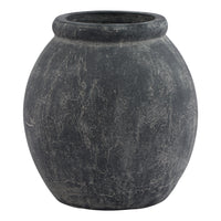 Hill Interiors Amalfi Grey Jar Shaped Planter