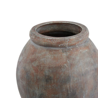 Hill Interiors Siena Brown Jar Shaped Planter