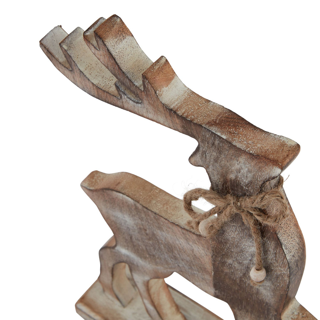 Wooden Reindeer Decoration Hill 2