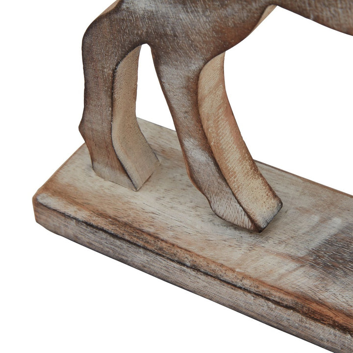 Wooden Reindeer Decoration Hill 4