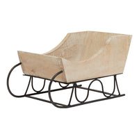 Hill Interiors Whitewash Wooden Decorative Sleigh