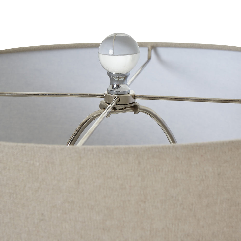 Grey Shadows Table Lamp with Linen Shade Hill 2