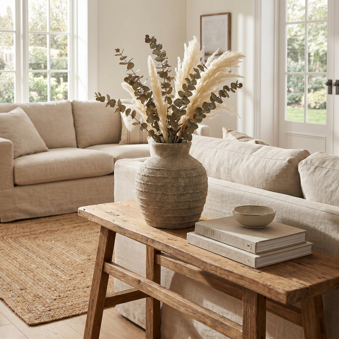 Large Tuscan Vase - Grey