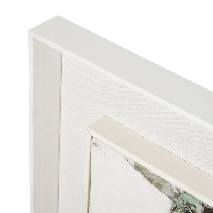 Dolce Dapple Leaf Framed Painting on Canvas - Brown Hill 3