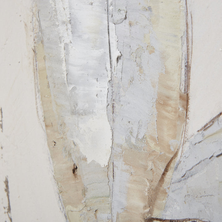 Dolce Dapple Leaf Framed Painting on Canvas - Brown Hill 4