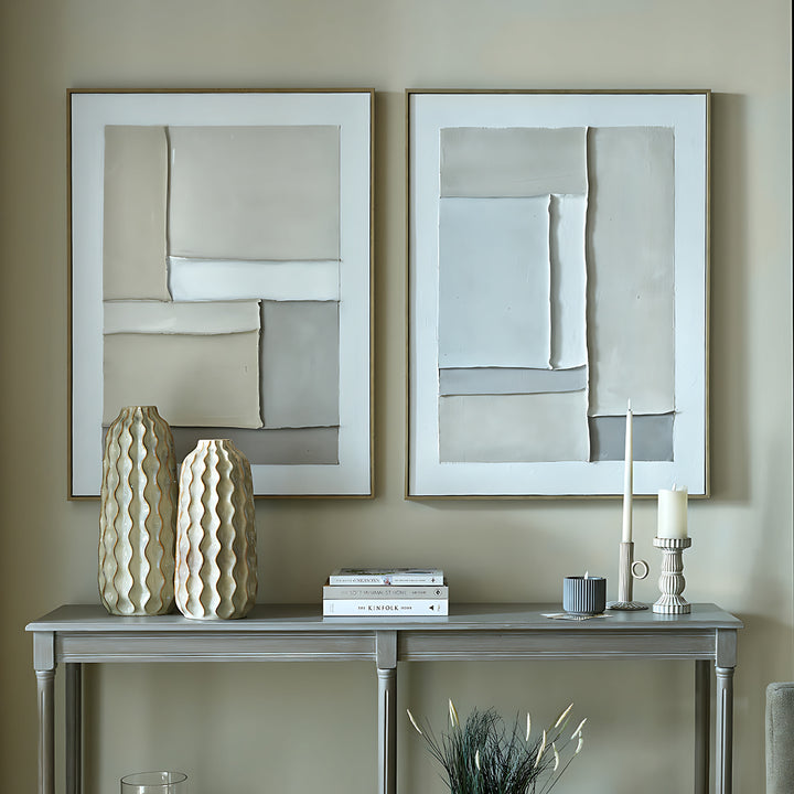 Contempo Alpha Framed Canvas Painting
