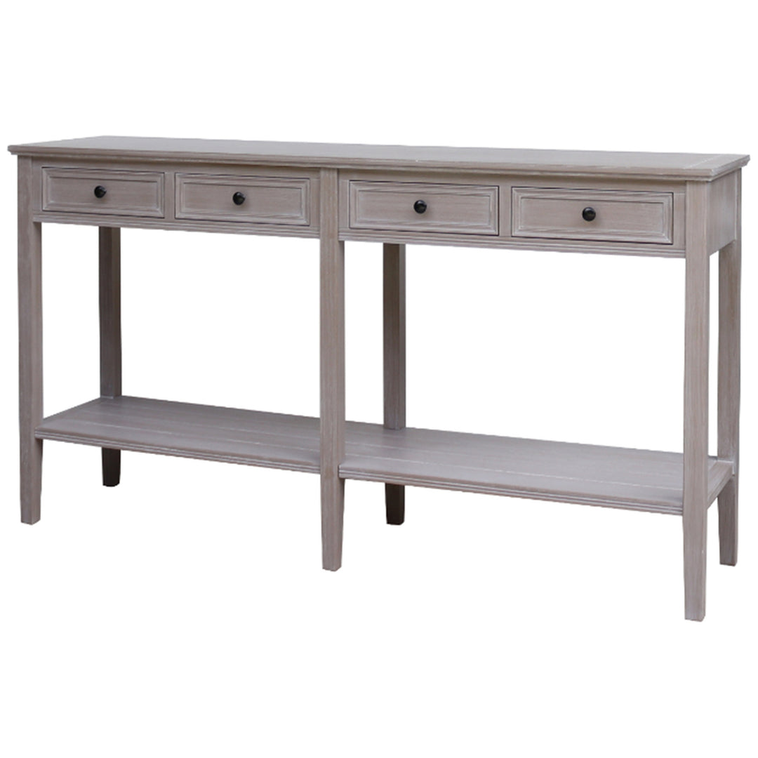 The Serene Collection 4 Drawer Console Table - Grey