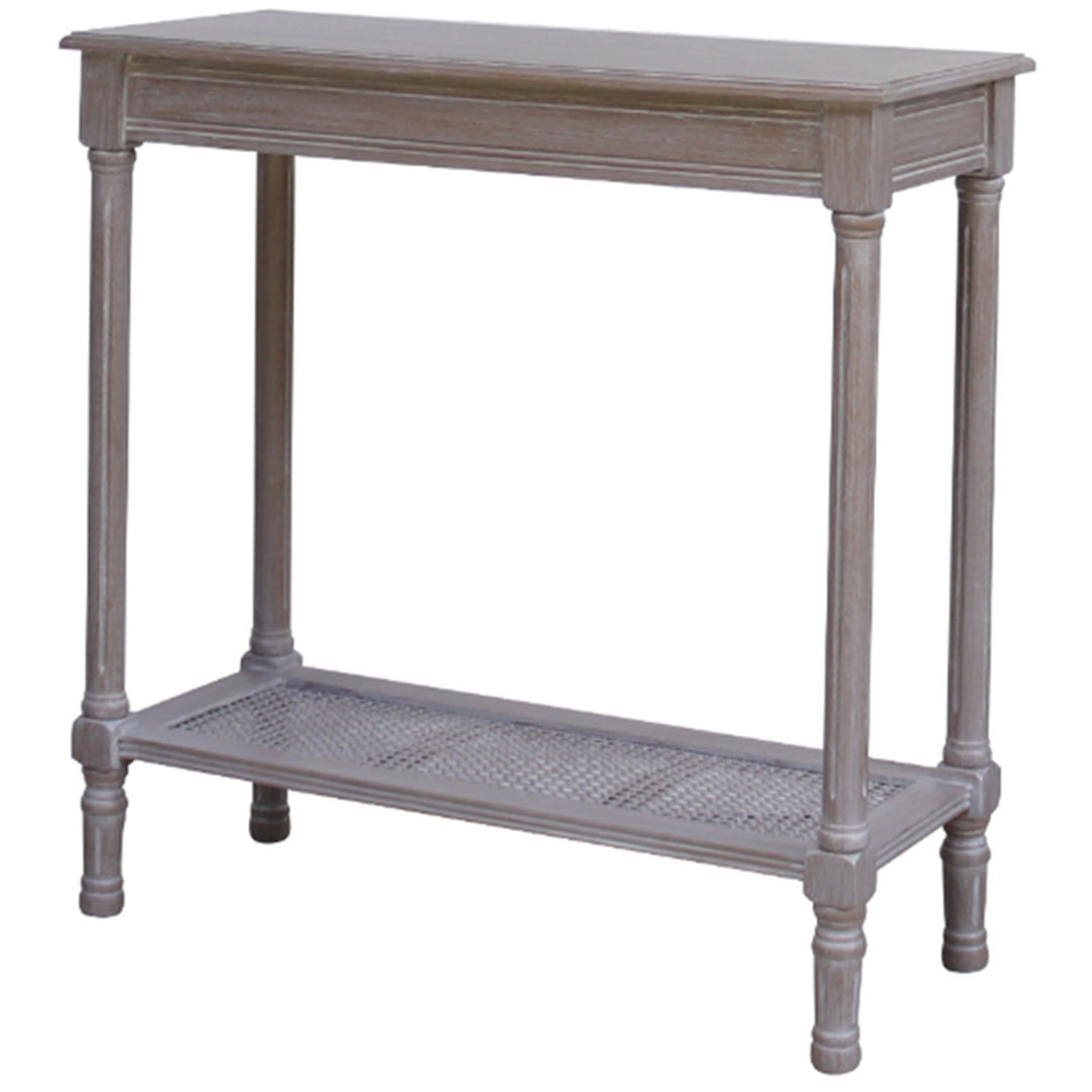 The Serene Rattan Collection Console Table - Grey