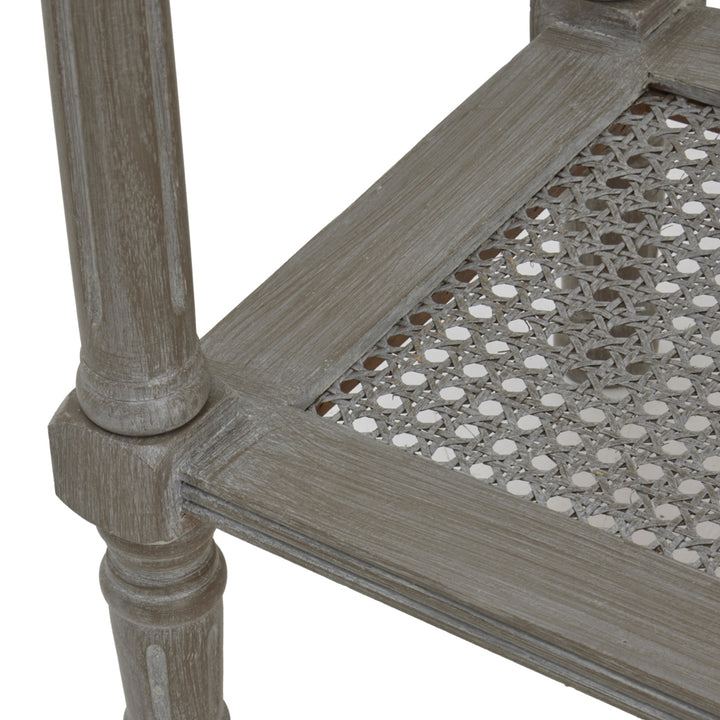 The Serene Rattan Collection Console Table - Grey