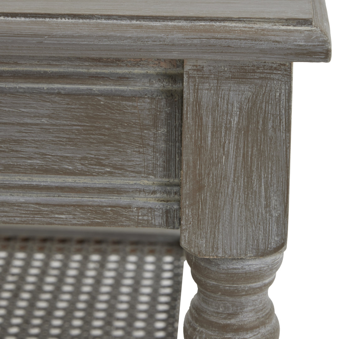 The Serene Rattan Collection Rectangular Coffee Table - Grey Hill 3