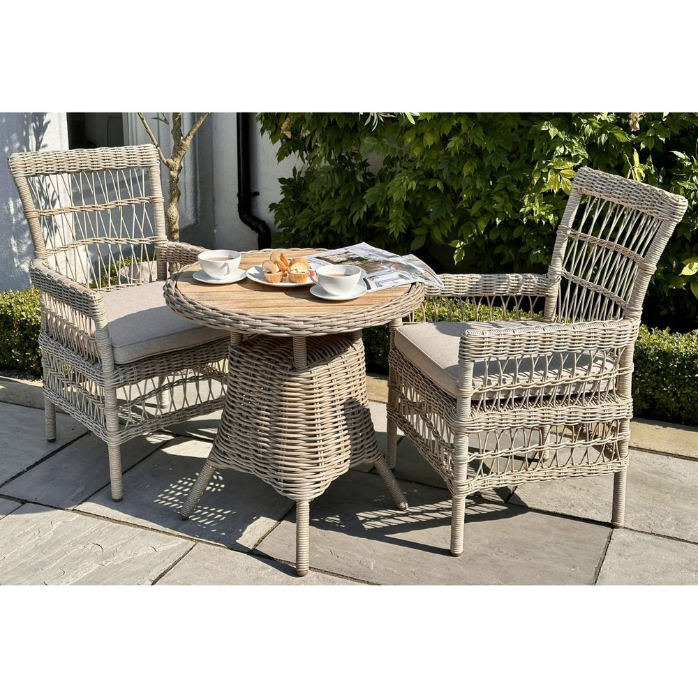 Amalfi Outdoor Wooden Top Bistro Table