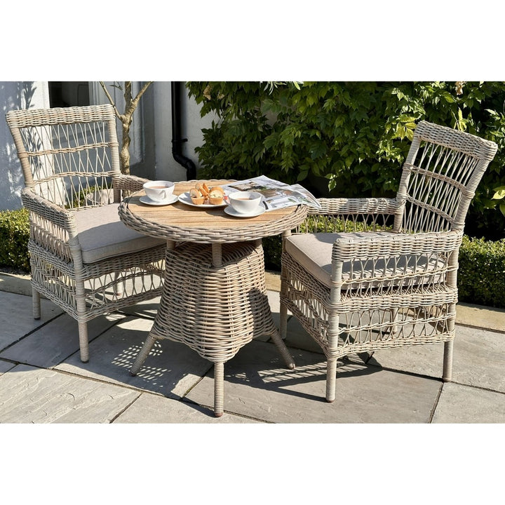 Amalfi Outdoor Wooden Top Bistro Table