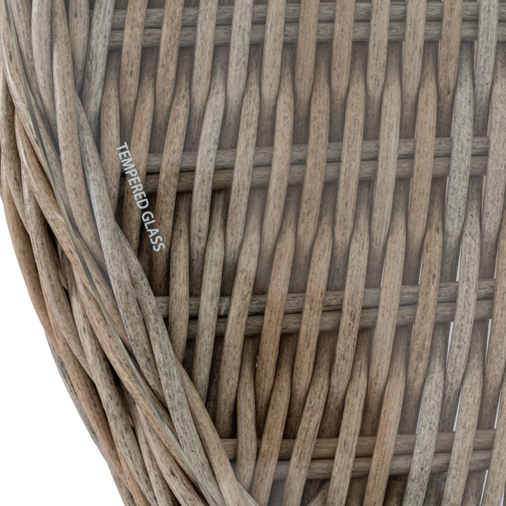 Amalfi Outdoor Wooden Top Bistro Table