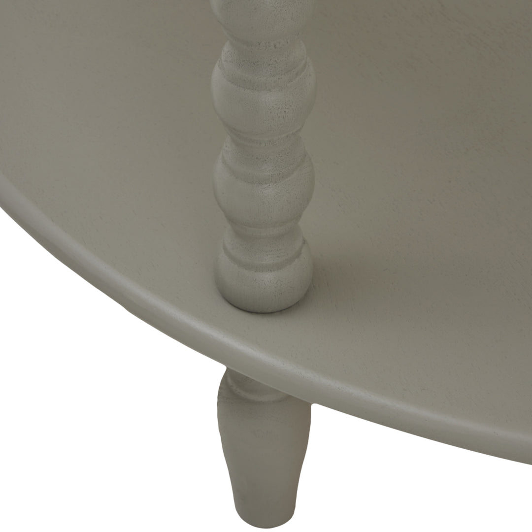 The Camden Collection Half Moon 3 Tier Table - Grey Hill 2