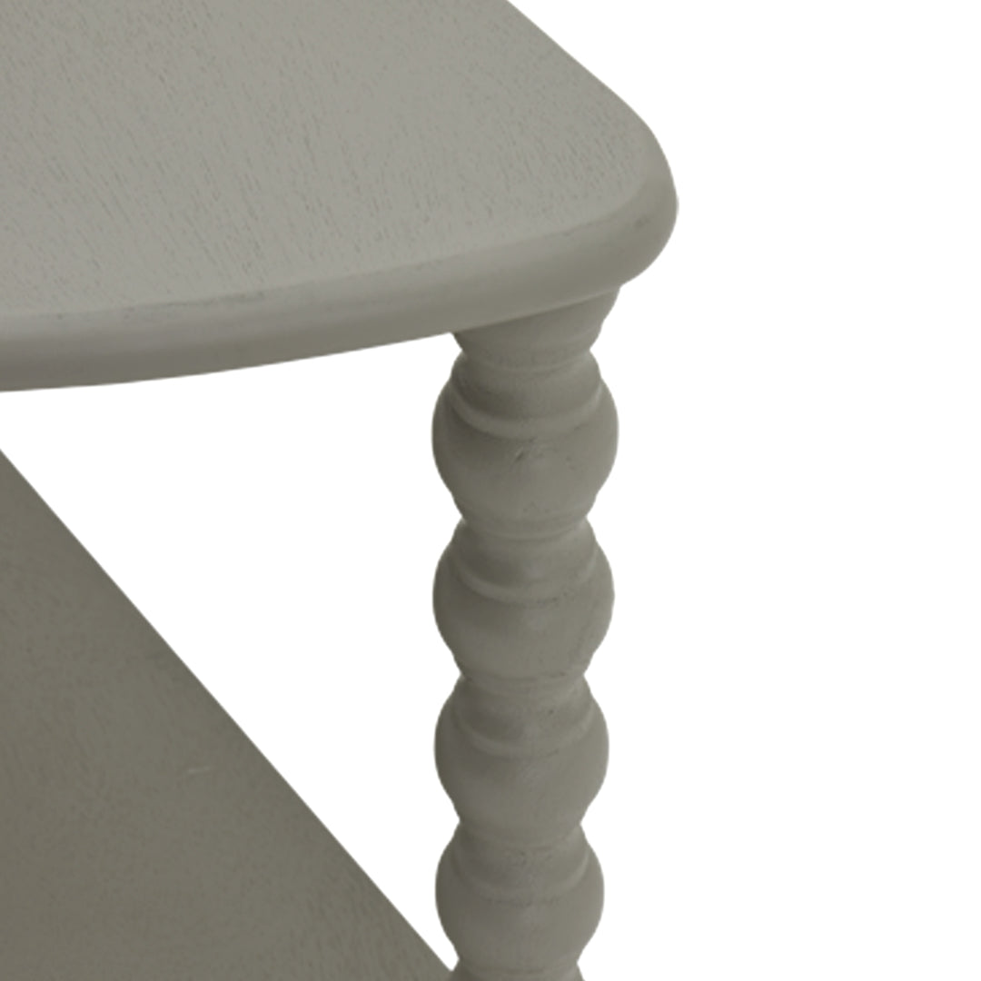 The Camden Collection Half Moon 3 Tier Table - Grey Hill 3