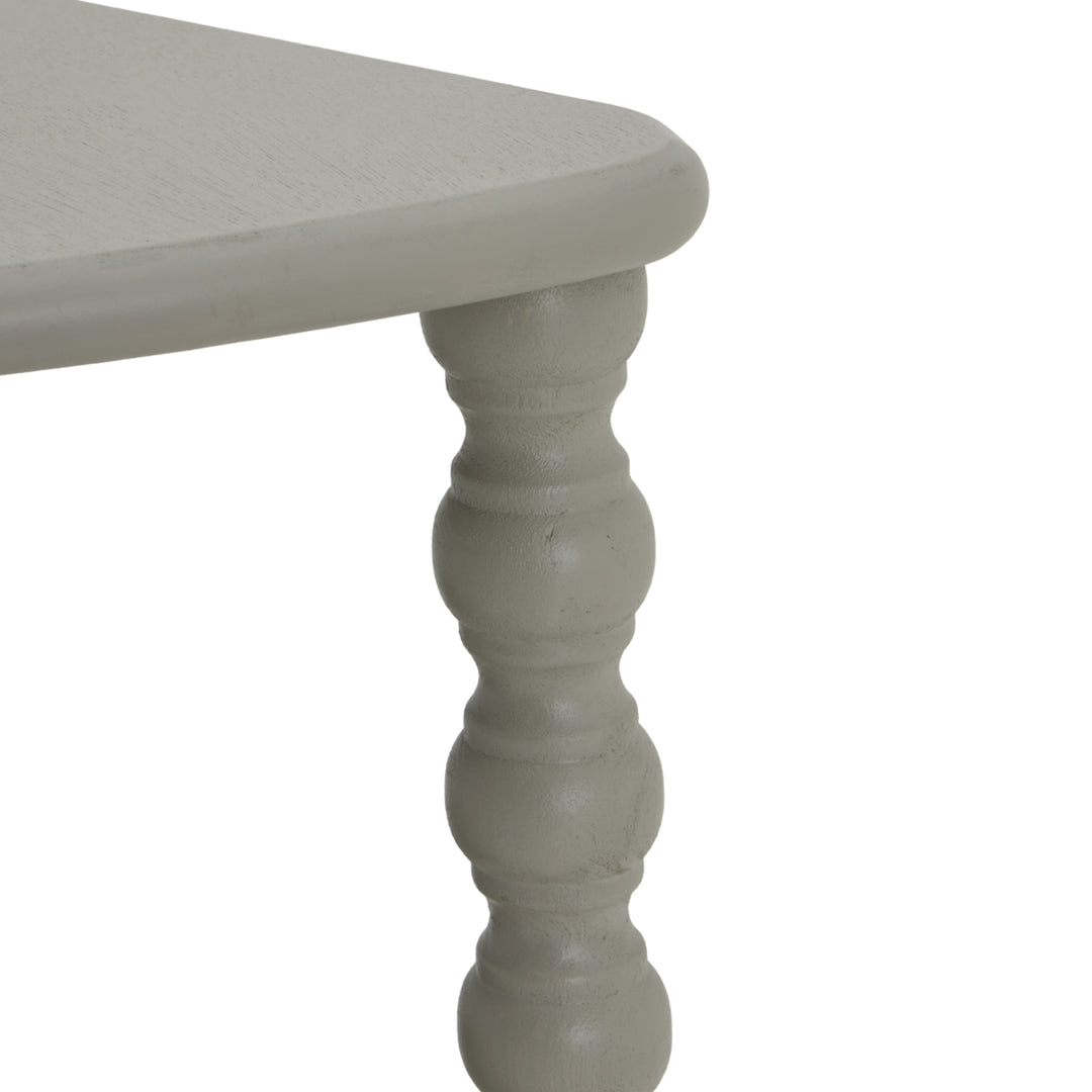 The Camden Collection Half Moon 3 Tier Table - Grey Hill 4