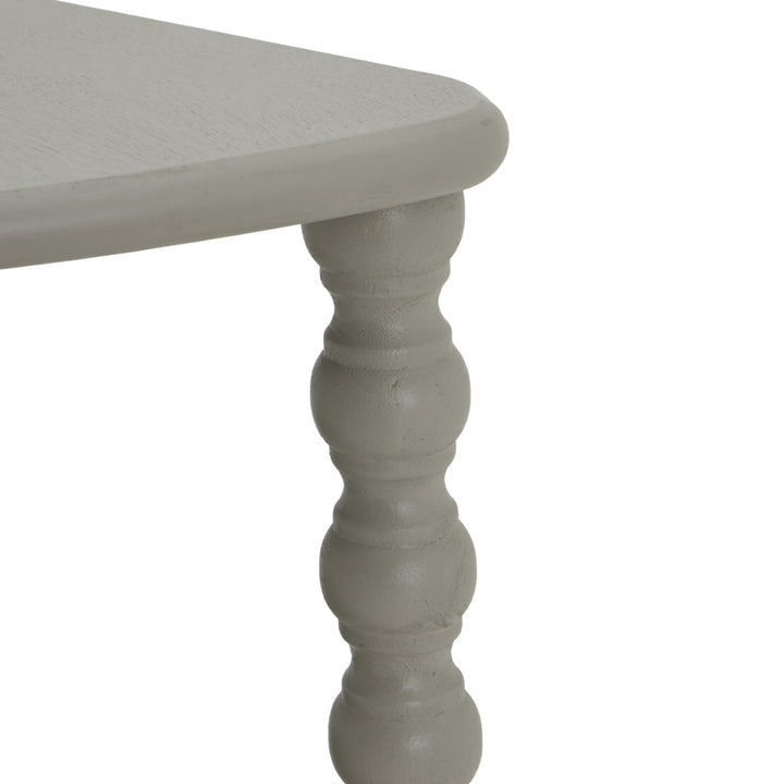 The Camden Collection Half Moon 3 Tier Table - Grey Hill 4