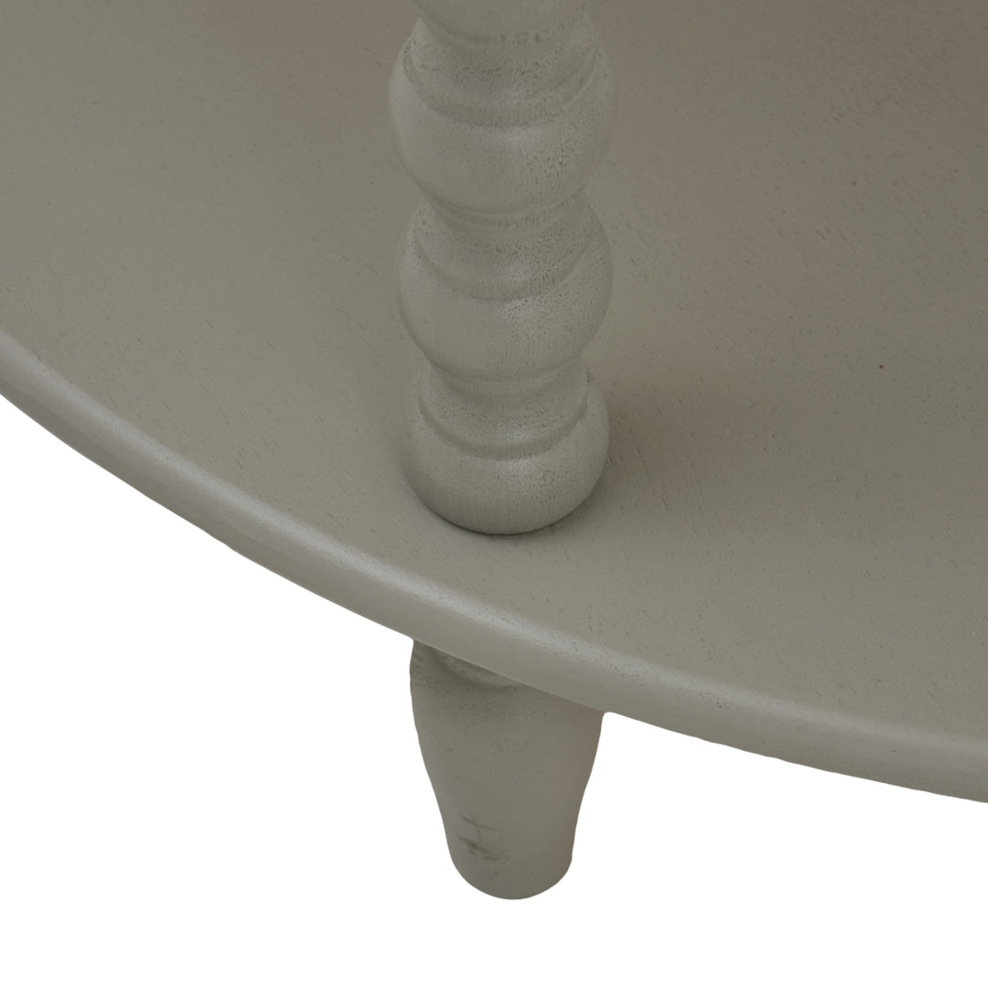 The Camden Collection Half Moon 3 Tier Table - Grey Hill 5