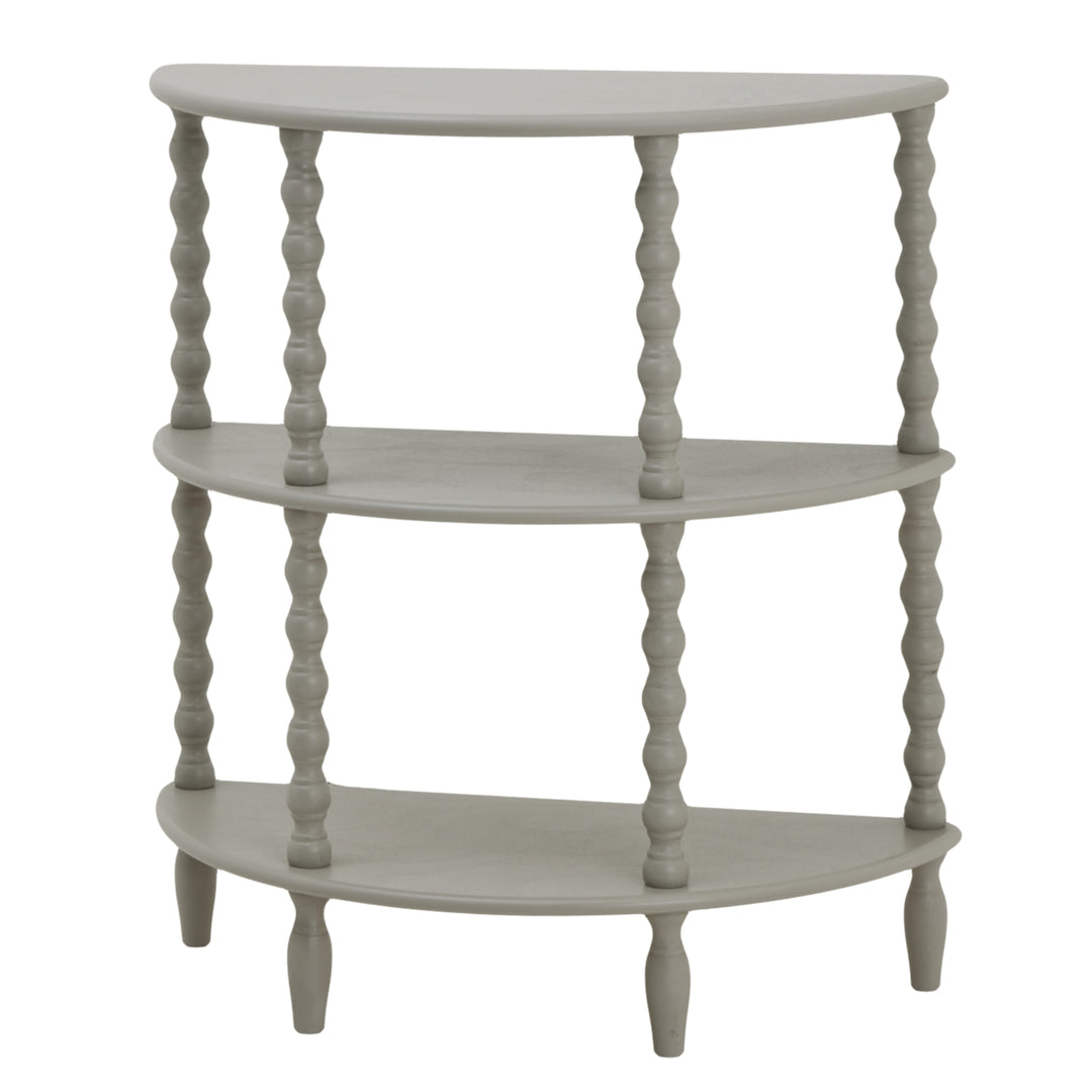 The Camden Collection Half Moon 3 Tier Table - Grey Hill 1