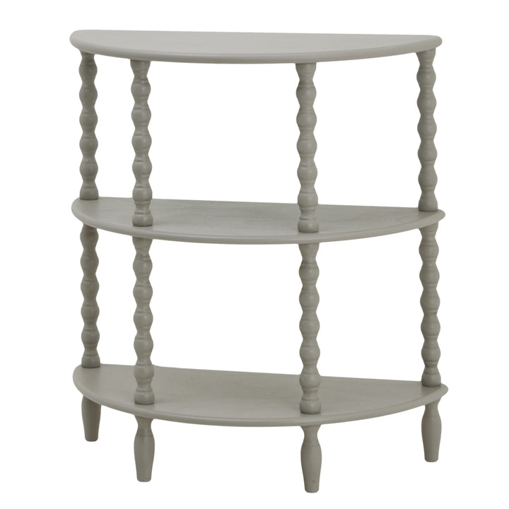 The Camden Collection Half Moon 3 Tier Table - Grey Hill 1