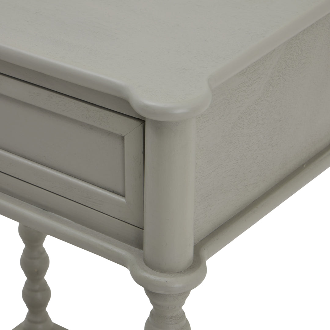 The Camden Collection 1 Drawer Side Table - Grey Hill 2