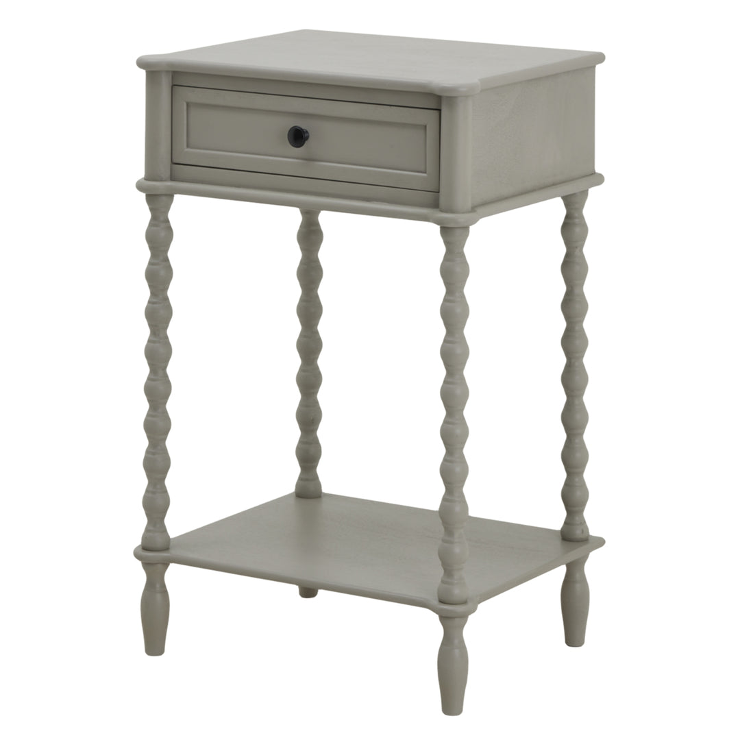 The Camden Collection 1 Drawer Side Table - Grey Hill 1