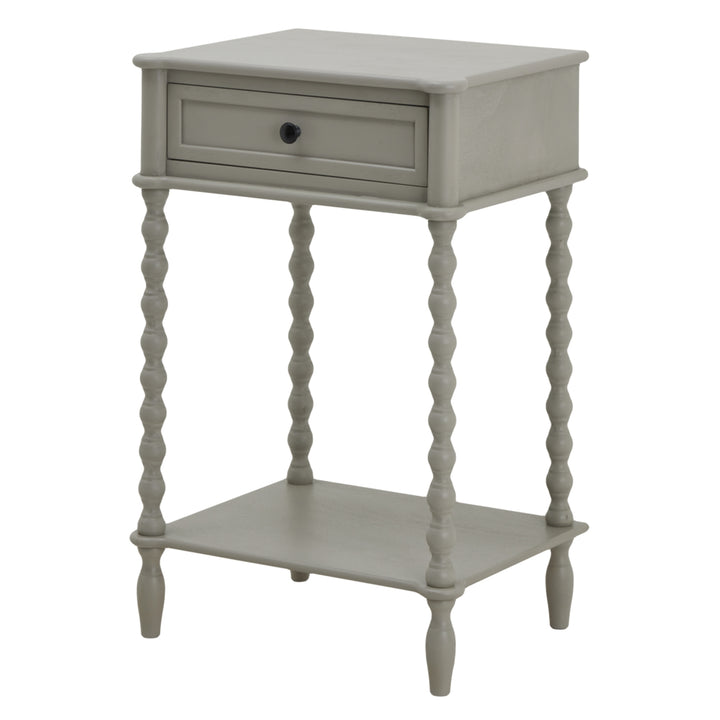 The Camden Collection 1 Drawer Side Table - Grey Hill 1