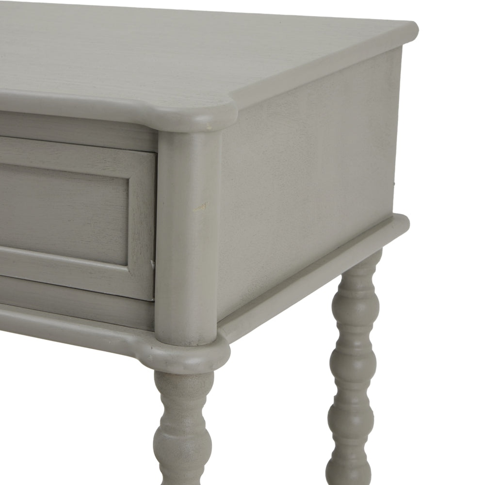 The Camden Collection Large 2 Drawer Console Table - Grey Hill 2