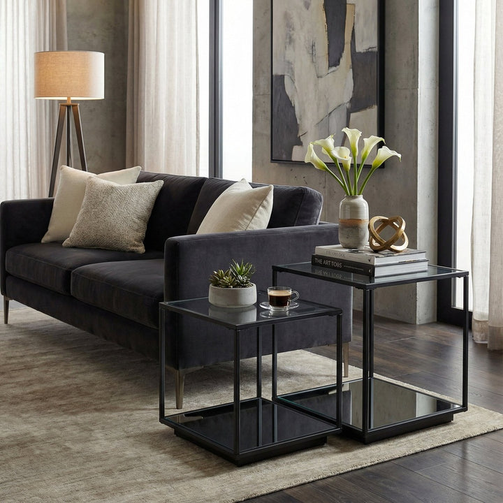 Lennox Framed Set Of 2 Side Tables