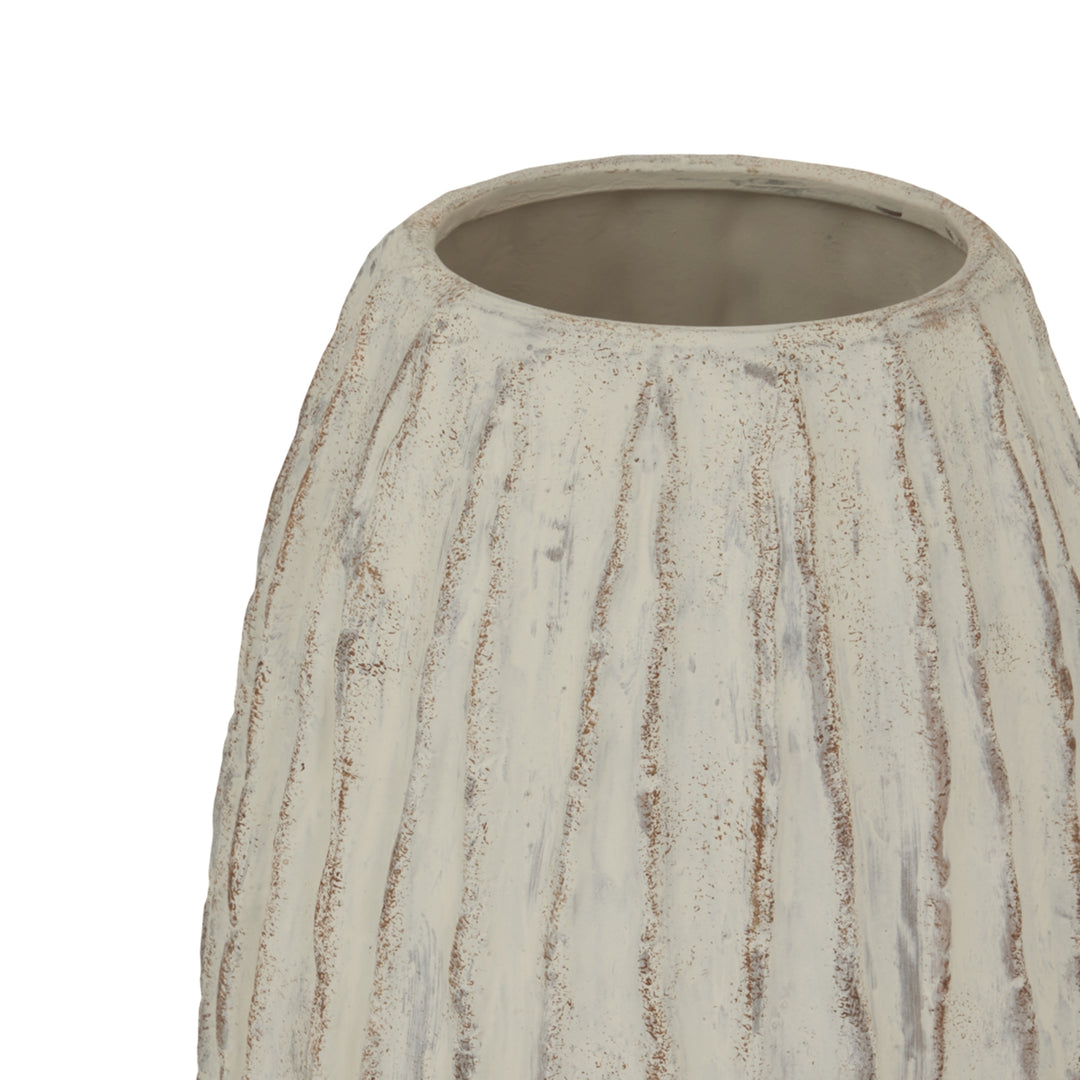 Lorenzo Large Fin Vase - White Hill 2