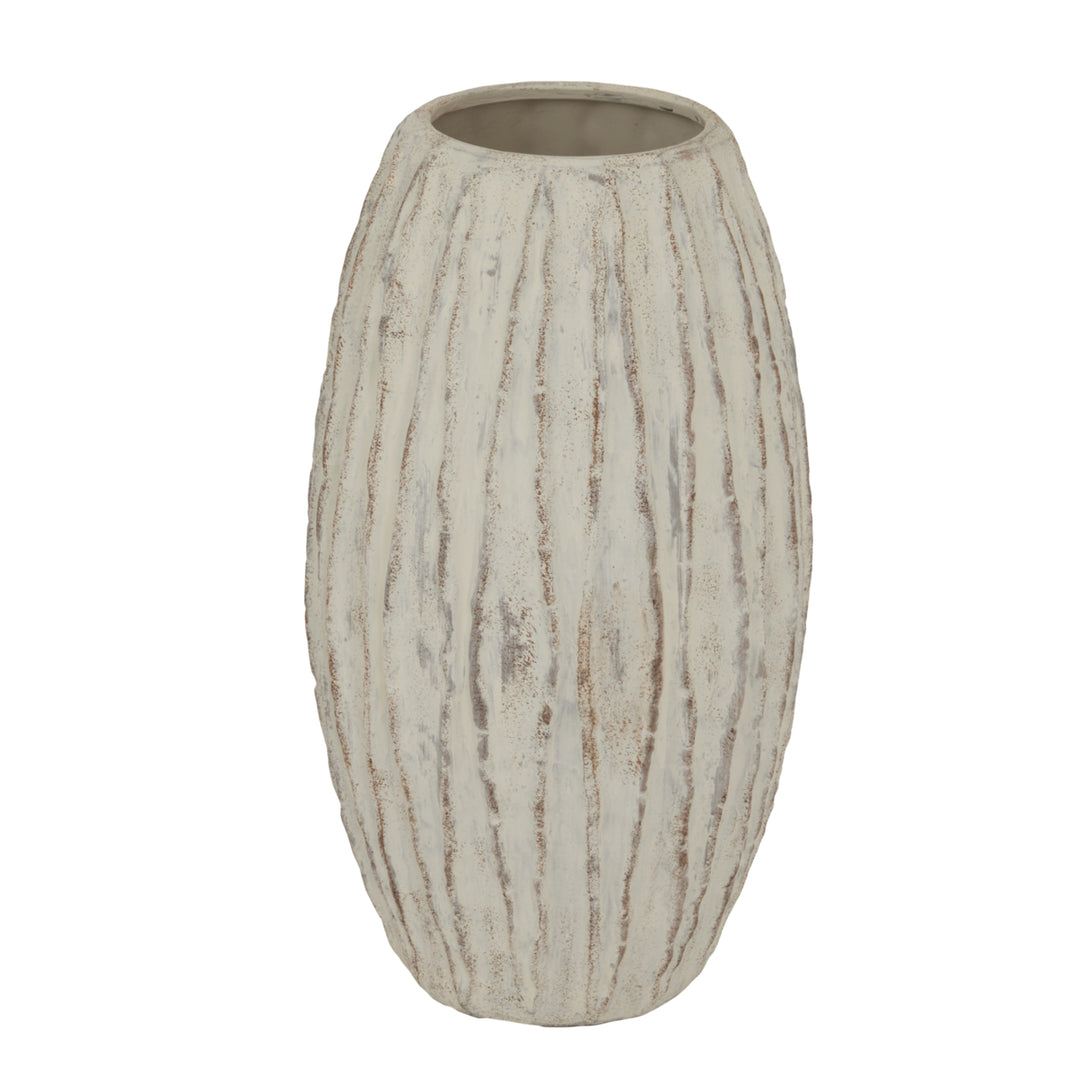 Lorenzo Large Fin Vase - White Hill 1